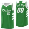Custom Green White Classic Tops Mesh Sport Basketball Jersey
