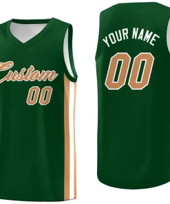 Custom Green Classic Tops Athletic Casual Basketball Jersey