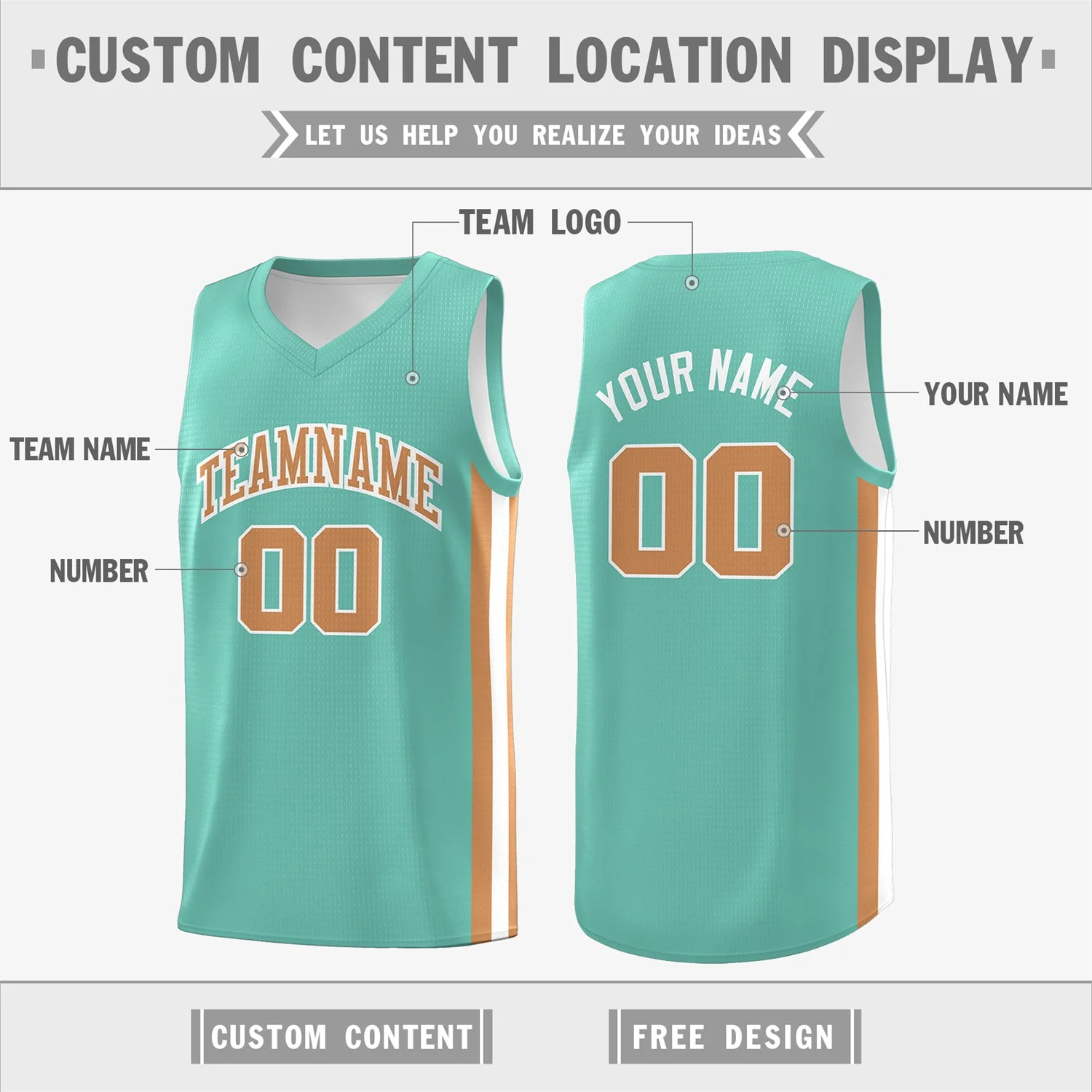 Custom Light Green Khaki Classic Tops Athletic Casual Basketball Jersey - Image 2