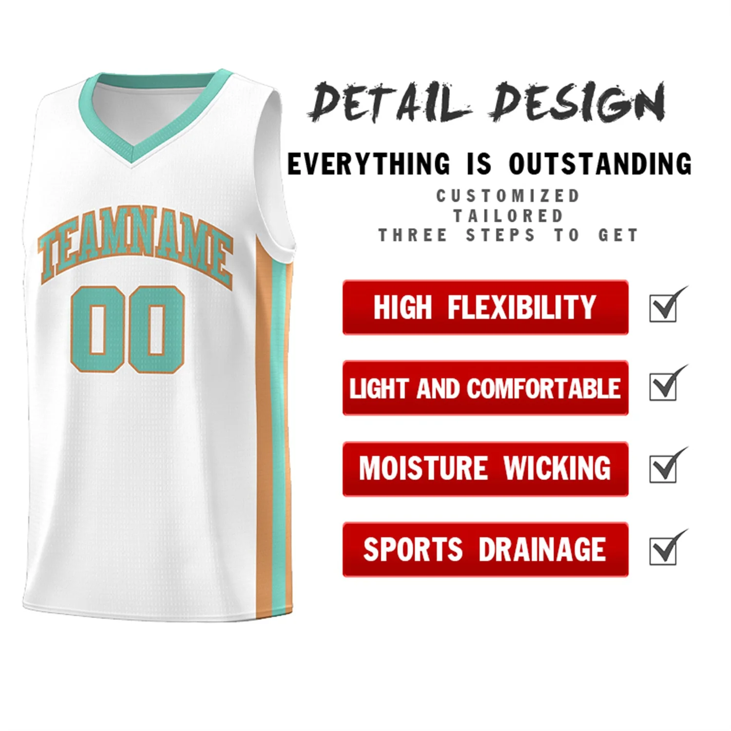 Custom White Light Green Khaki Classic Tops Athletic Casual Basketball Jersey - Image 4
