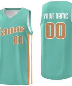 Custom Light Green Khaki Classic Tops Breathable Basketball Jersey