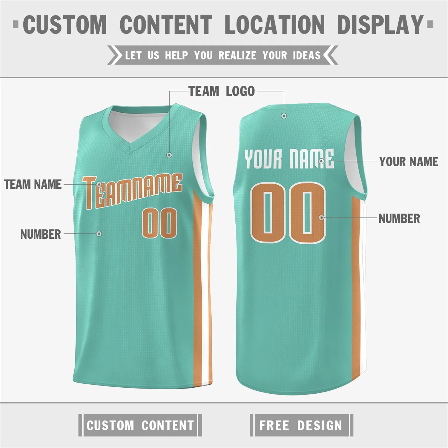 Custom Light Green Khaki Classic Tops Breathable Basketball Jersey - Image 2