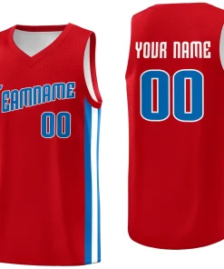 Custom Red Royal Classic Tops Tank Top Basketball Jersey