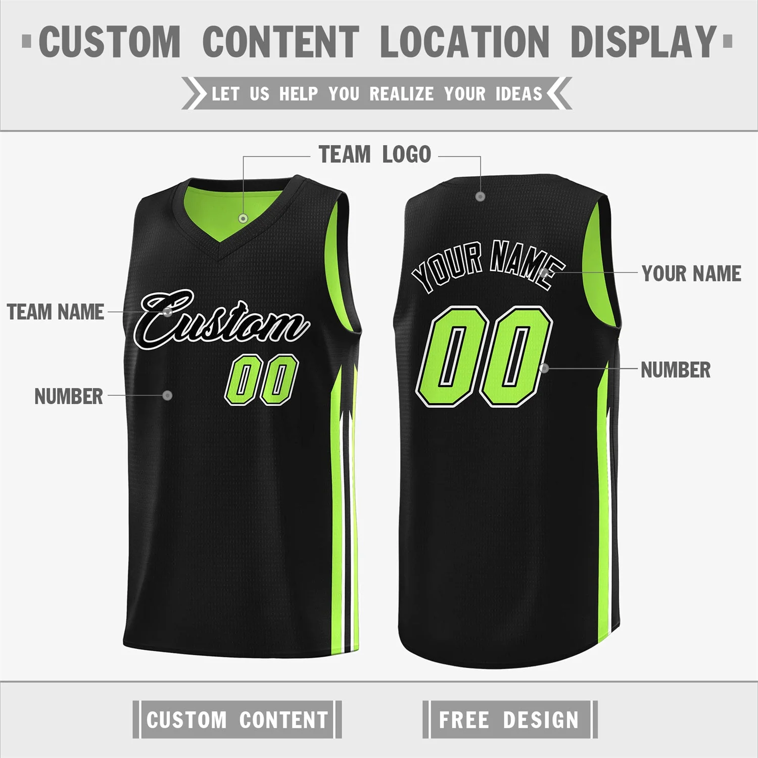 Custom Reversible Basketball Jersey Personalized Double Side Tops - Image 2