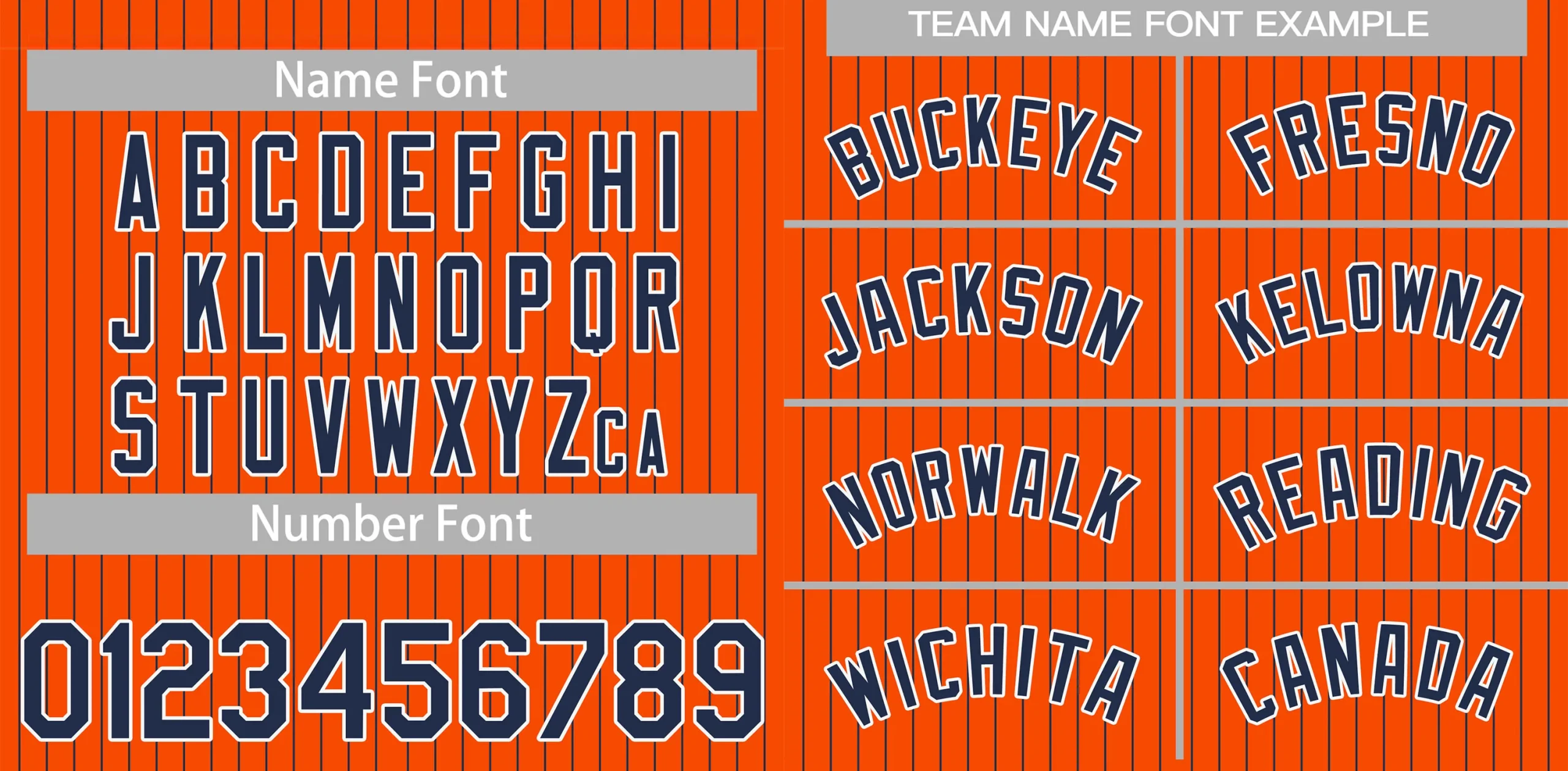 Custom Orange Navy-White Stripe Fashion Authentic Baseball Jersey - Image 2