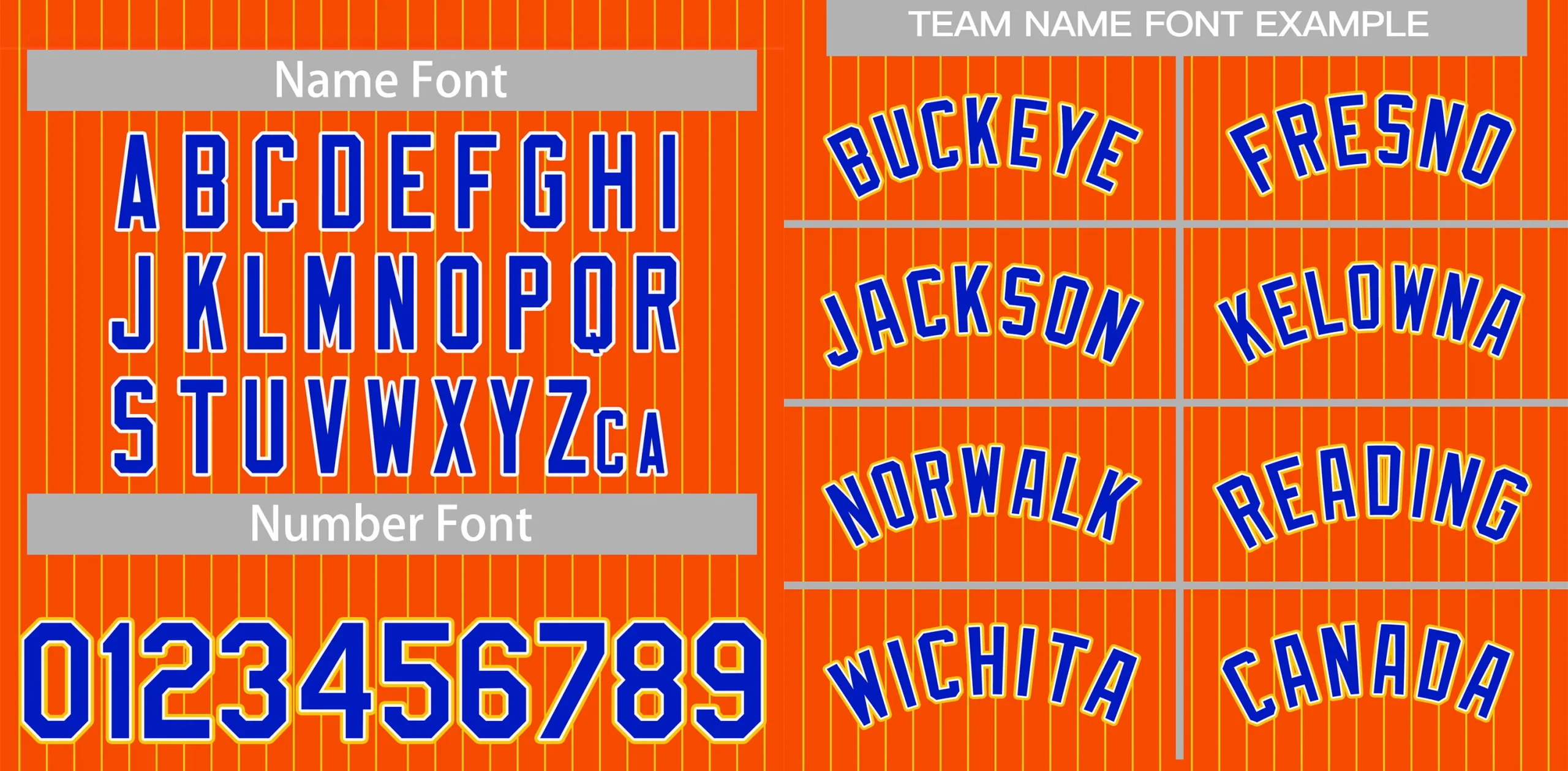 Custom Orange Royal-Yellow Stripe Fashion Authentic Baseball Jersey - Image 2