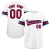 Custom White Red-Royal Classic Style Authentic Baseball Jersey