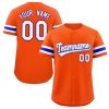 Custom Orange White-Royal Classic Style Authentic Baseball Jersey