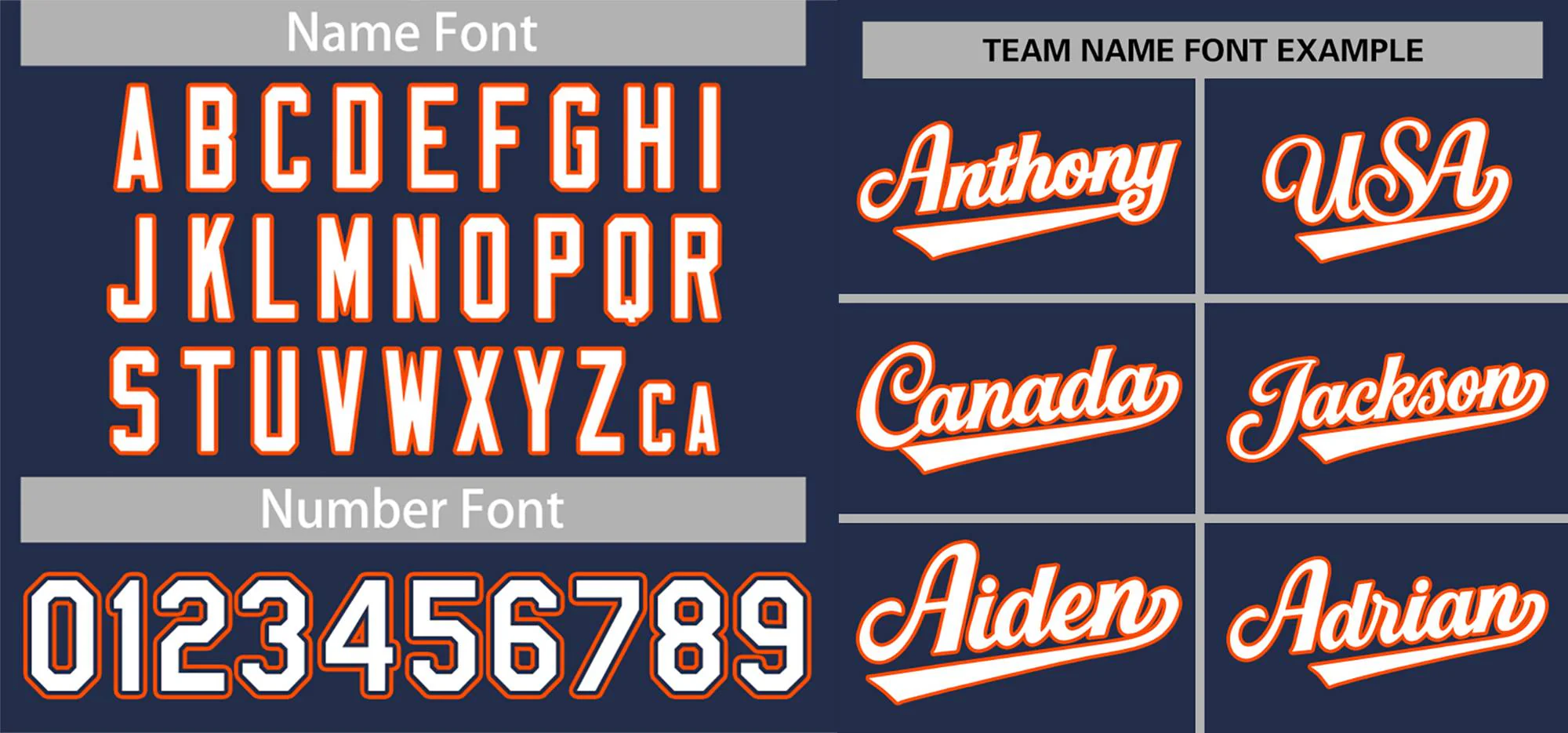 Custom Navy White-Orange Classic Style Authentic Baseball Jersey - Image 4