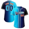 Custom Navy Jersey Gradient Fashion Authentic Baseball Jersey