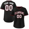 Custom Black Classic Style Authentic Pullover Baseball Jersey