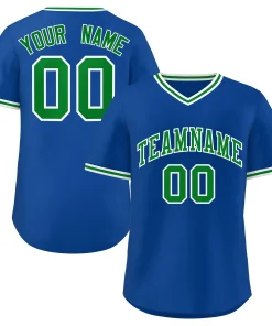 Custom Royal Green Classic Style Authentic Pullover Baseball Jersey