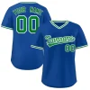 Custom Royal Green Classic Style Outdoor Authentic Pullover Baseball Jersey