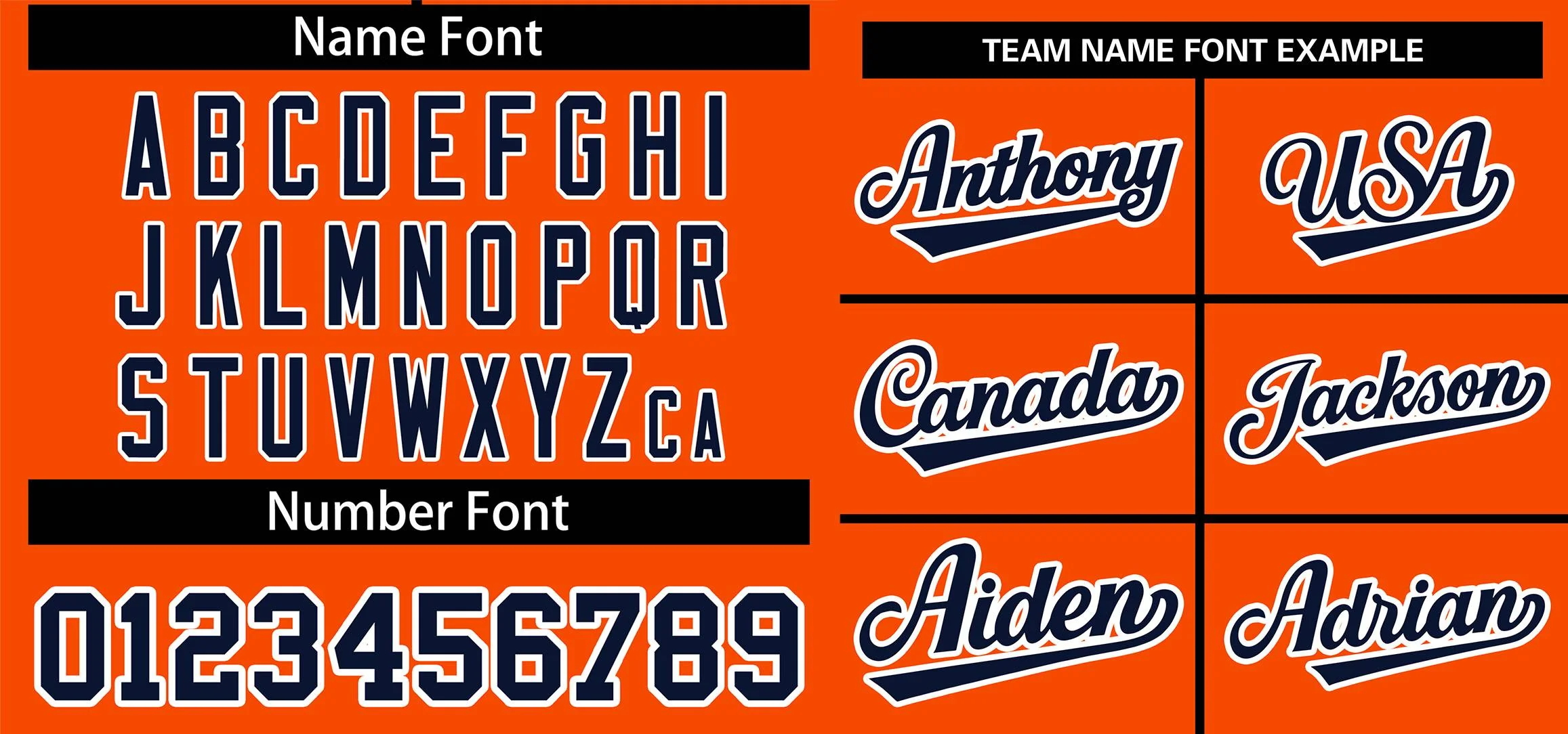 Custom Orange Navy Classic Style Outdoor Authentic Pullover Baseball Jersey - Image 3
