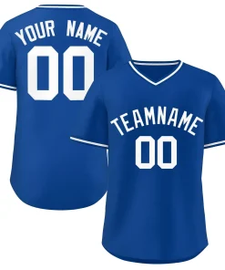Custom Royal White-Royal Classic Style Personalized Authentic Pullover Baseball Jersey