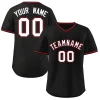 Custom Black Classic Style Personalized Authentic Pullover Baseball Jersey