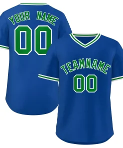 Custom Royal Green Classic Style Personalized Authentic Pullover Baseball Jersey