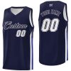 Custom Navy White-Classic Tops Mesh Sport Basketball Jersey