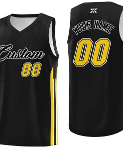 Custom Black White-Classic Tops Mesh Sport Basketball Jersey