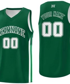 Custom Green White-Classic Tops Mesh Sport Bull Basketball Jersey