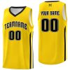 Custom Yellow Black-Classic Tops Mesh Sport Basketball Jersey