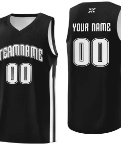 Custom Black White-Classic Tops Mesh Sport Basketball Jersey