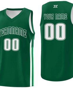Custom Green White-Classic Tops Mesh Sport Basketball Jersey
