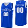 Custom Royal White-Classic Tops Mesh Sport Basketball Jersey