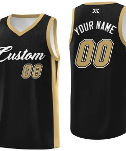 Custom Black White Classic Tops Outdoor Sports Basketball Jersey