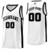 Custom White Black Classic Tops Sports Uniform Basketball Jersey