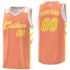 Custom Orange Yellow-White Classic Tops Style Mesh Sport Basketball Jersey