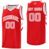 Custom Red Pink-White Classic Tops Style Mesh Sport Basketball Jersey