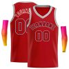 Custom Red Red-White Classic Tops Men Casual Basketball Jersey