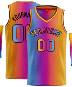 Black And Orange Basketball Jersey