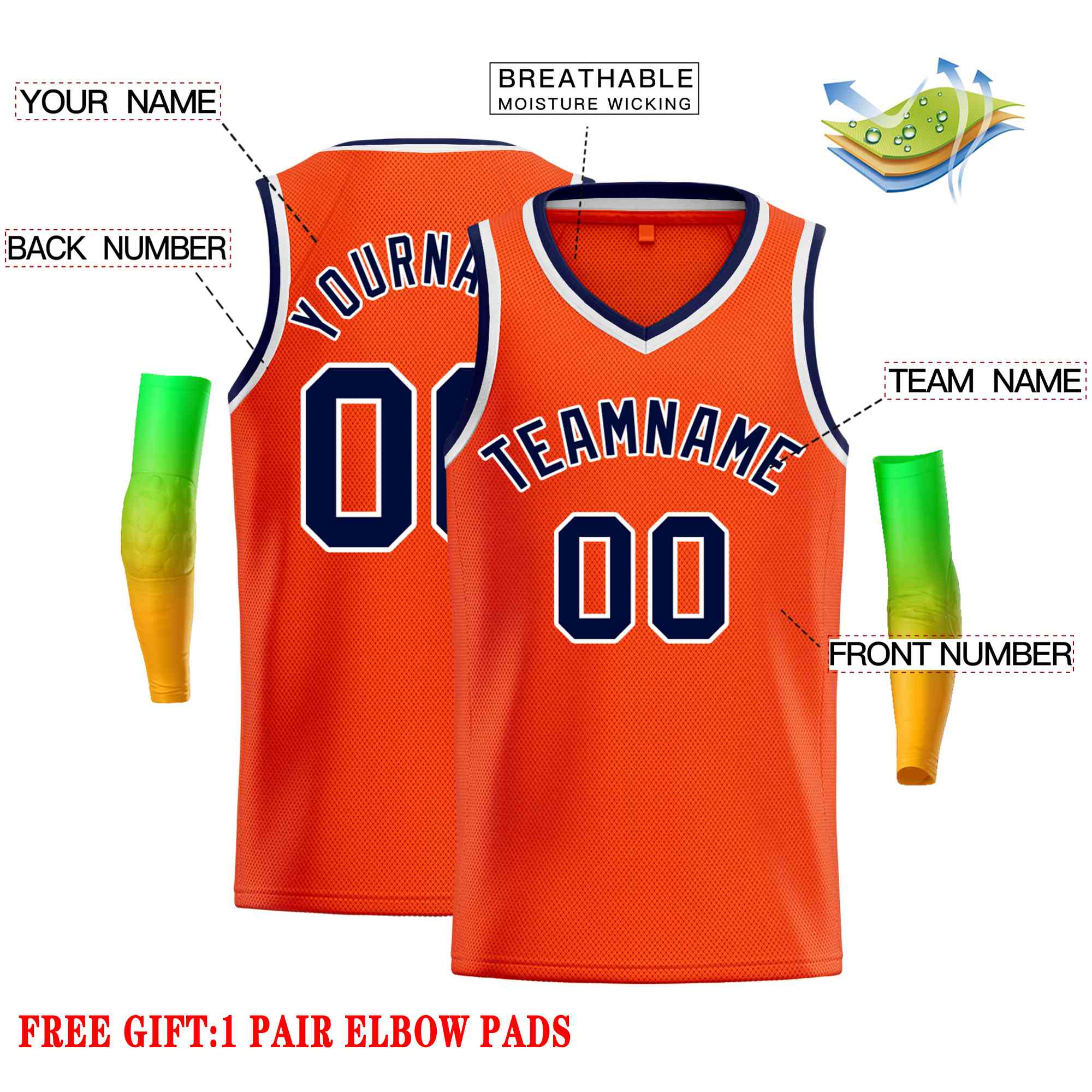 Custom Orange Purple-White Classic Tops Men Casual Basketball Jersey - Image 2