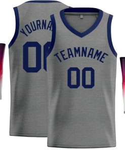 Custom Dark Gray Navv-Classic Tops Men Casual Basketball Jersey