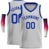 Custom Gray Royal-Classic Tops Men Casual Basketball Jersey