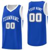 Custom Blue White Classic Tops Mesh Sport Basketball Jersey