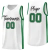 Custom White White Classic Tops Mesh Sport Basketball Jersey