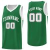 Custom Green White Classic Tops Mesh Sport Basketball Jersey