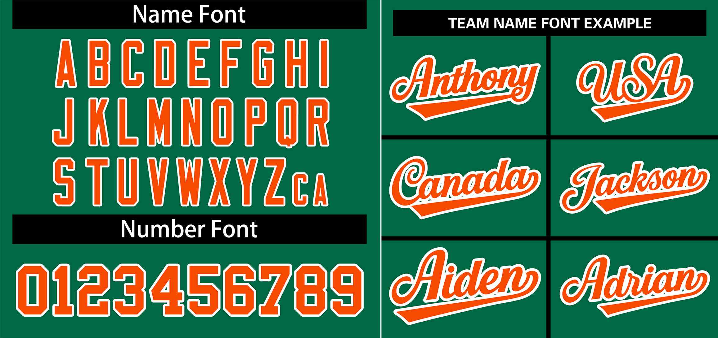 Custom Kelly Green Orange-White Stripe Fashion Raglan Sleeves Authentic Baseball Jersey - Image 3