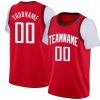 Custom Red White-Gray Classic Tops Casual Fake Sleeve Basketball Jersey