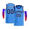 Custom Blue Navy-White Classic Tops Men Casual Bull Basketball Jersey