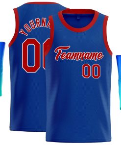 Custom Royal Red-White Classic Tops Casual Basketball Jersey