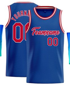 Custom Royal Red-White Classic Tops Casual Basketball Jersey