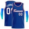 Custom Royal White-Red Classic Tops Casual Basketball Jersey