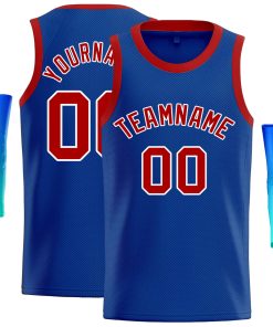 Custom Royal Red-White Classic Tops Casual Basketball Jersey