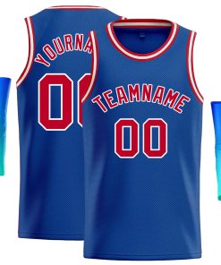 Custom Royal Red-White Classic Tops Casual Basketball Jersey