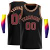Custom Black Red-Old Gold Classic Tops Casual Basketball Jersey
