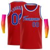 Custom Red Royal-White Classic Tops Casual Basketball Jersey